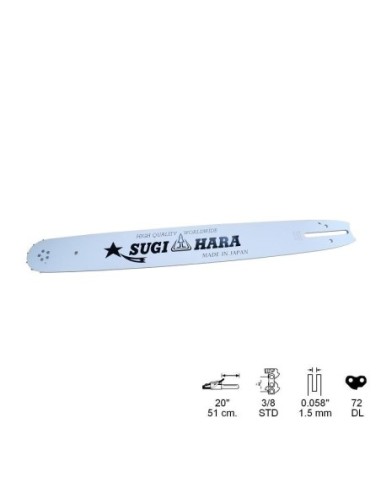 ESPADA SUGIHARA HSQ 20", 3/8, PASO 0,58, 72 ESLABONES