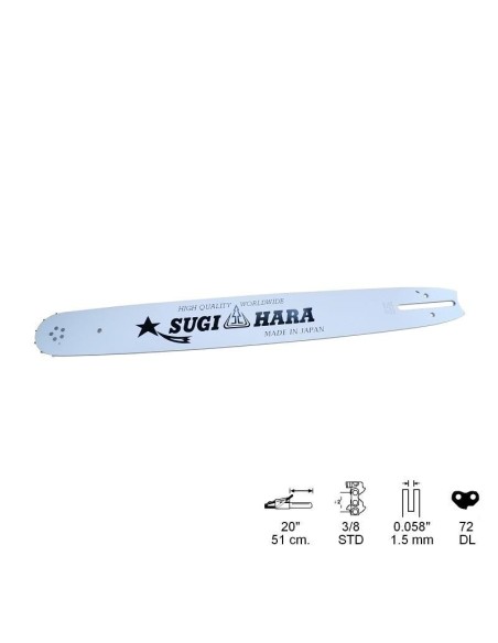 ESPADA SUGIHARA HSQ 20", 3/8, PASO 0,58, 72 ESLABONES