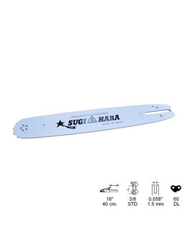 ESPADA SUGIHARA HSQ 16", 3/8, PASO 0,58, 60 ESLABONES