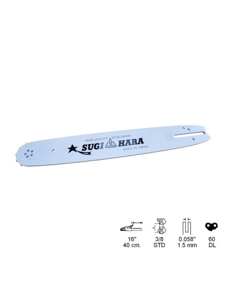 ESPADA SUGIHARA HSQ 16", 3/8, PASO 0,58, 60 ESLABONES