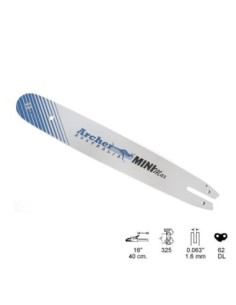 ESPADA ARCHER 16 PULG (40CM), .325, .063 PULG (1,6MM), 62 ESLABONES COMP. OREGON A074