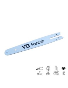 ESPADA 7 " , CADENA 1/4, 0,43", 48 ESLABONES PARA PODADORAS DE MANO MBE-6