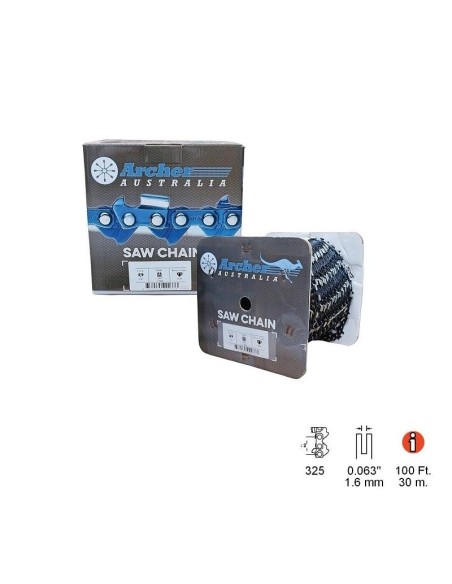 ROLLO CADENA DE 100FT/30,5MTS 325 - 063 DIENTE CUADRADO