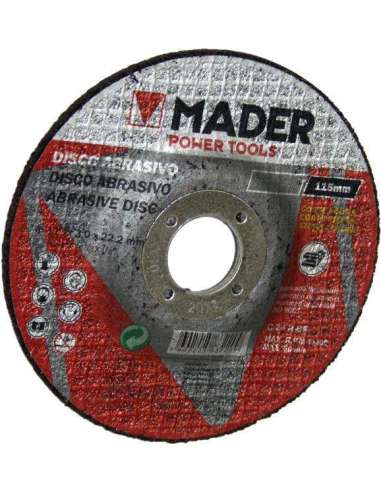 Disco Abrasivo, Corte Piedra, 3x22.2x115mm - MADER® | Power Tools