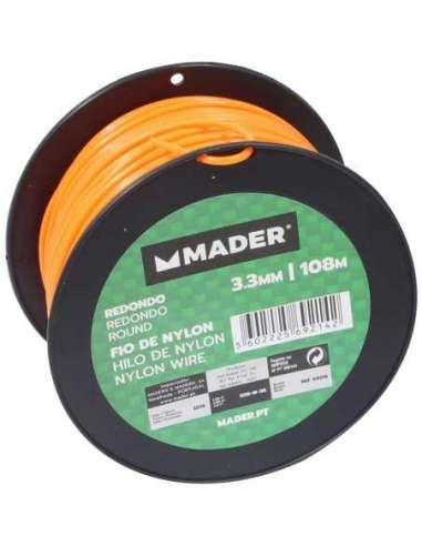 Hilo Nylon, Redondo, 3.3mm, 108m - MADER® | Garden Tools