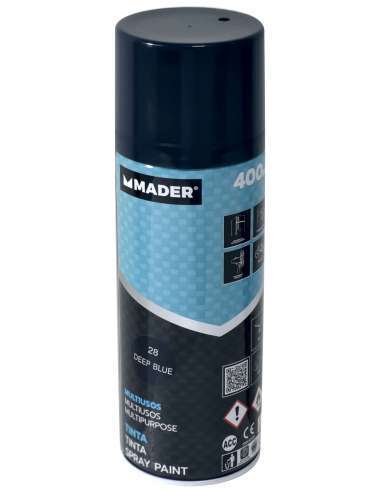 Spray Pintura Multiusos, Deep Blue, Ref. 28, 400ml - MADER® | Home Tools