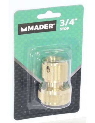 Accesorio Clic, Latón, Stop, 3/4" - MADER® | Garden Tools