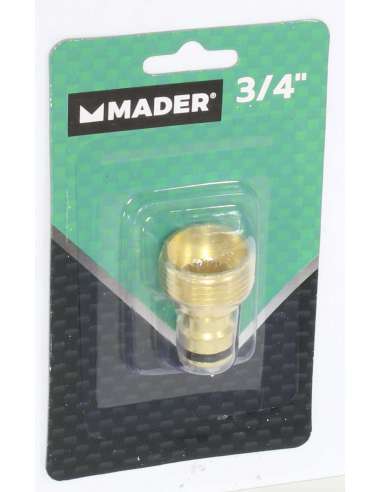 Accesorio Clic, Latón, Macho, 3/4" - MADER® | Garden Tools