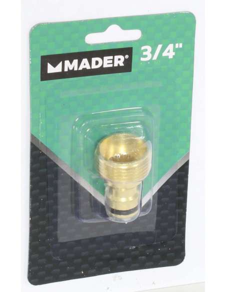 Accesorio Clic, Latón, Macho, 3/4" - MADER® | Garden Tools