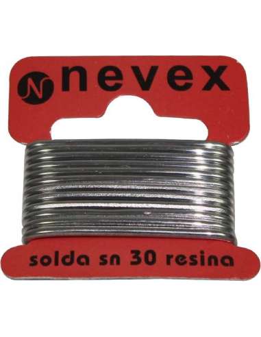 Solda » Estaño con Resina, Ø2mm, 20g - NEVEX®