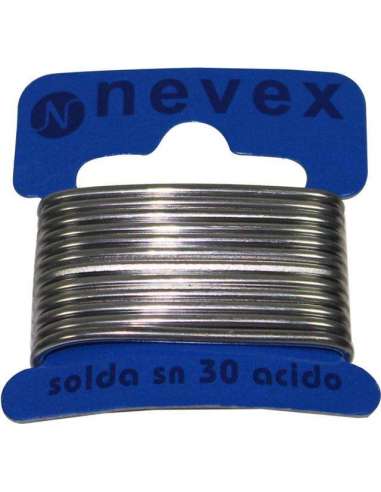 Solda » Estaño con Ácido, Ø2mm, 20g - NEVEX®