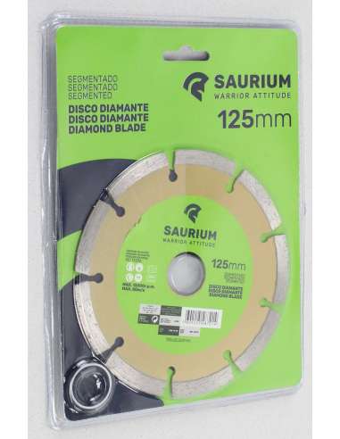 Disco Diamante, Segmentado, 125mm - SAURIUM®