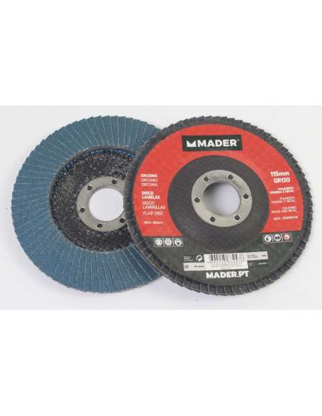 Disco Laminillas, Zirconio, 115mm, GR120 - MADER® | Power Tools