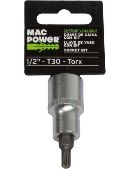 Llave de Vaso, con Bit, 1/2", T30 - MAC POWER
