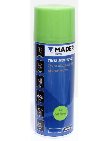Spray Pintura Multiusos, Jade Green, Ref. 101, 400ml - MADER® | Home Tools