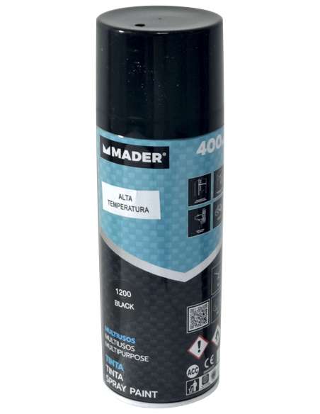 Spray Pintura, 400ml, Black, R.1200 - MADER® | Home Tools