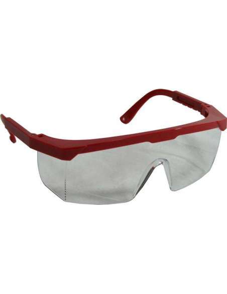 Gafas de Protección, Lente Blanco, Armadura Rojo - MADER® | Hardware
