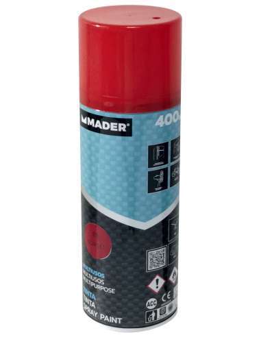 Spray Pintura Multiusos, Scarlet, Ref. 23, 400ml - MADER® | Home Tools