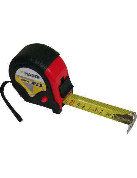 Flexómetro, 10mx32mm, 3 Frenos - MADER® | Hand Tools