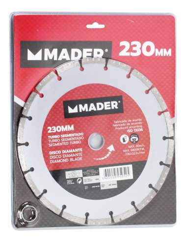 Disco Diamante, Turbo Segmentado, 230mm - MADER® | Power Tools