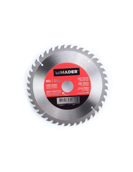 Disco Tungsteno, Corte Madera, 210mm, 40D - MADER® | Power Tools