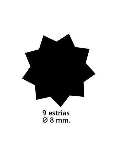 ADAPTADOR "A" 9 ESTRIAS Ø8MM