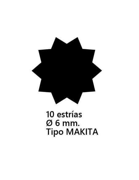 ADAPTADOR "N" 10 ESTRIAS Ø6MM MAKITA