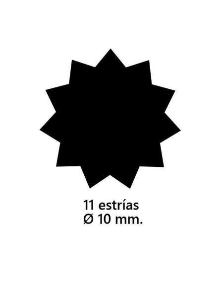 ADAPTADOR "L" 11 ESTRIAS Ø10MM