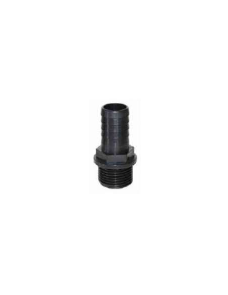 RACOR PORTAMANGUERA RECTO ROSCA MACHO 3/4''Ø25MM